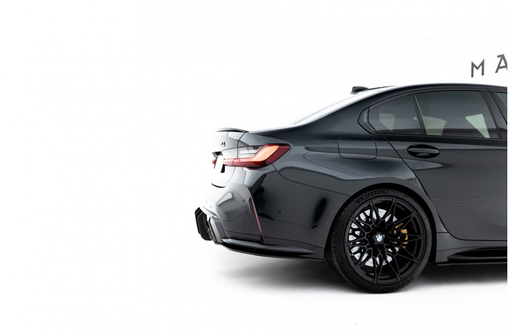 Street Pro Rear Side Splitters V.3 BMW M3 Sedan / Touring G80 / G81 - Black