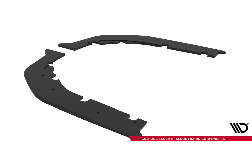Street Pro Rear Side Splitters V.3 BMW M3 Sedan / Touring G80 / G81 - Black