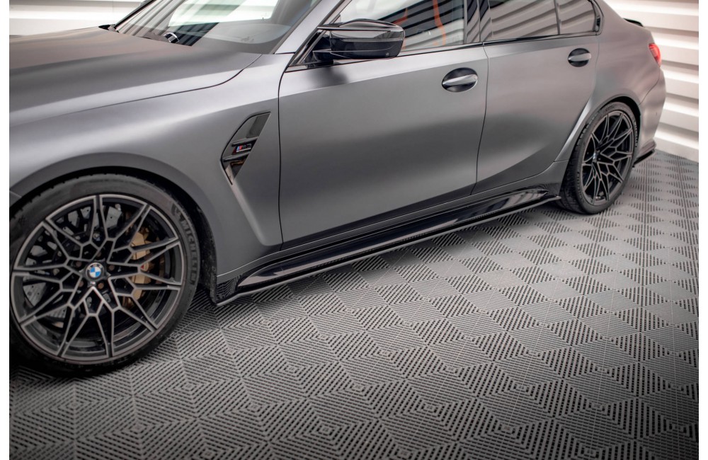 Street Pro Side Skirts Diffusers BMW M3 G80 - Black Street Pro Side Skirts Diffusers BMW M3 G80 - Black