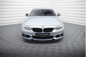 Street Pro Front Splitter BMW 4 Coupe / Gran Coupe / Cabrio M-Pack F32 / F36 / F33  - Black