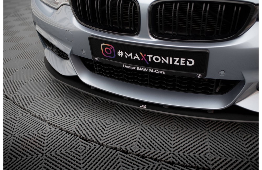 Street Pro Front Splitter BMW 4 Coupe / Gran Coupe / Cabrio M-Pack F32 / F36 / F33  - Black