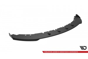 Street Pro Front Splitter + Flaps BMW 4 Coupe / Gran Coupe / Cabrio M-Pack F32 / F36 / F33  - Black + Gloss Flaps