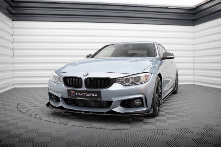 Street Pro Μπροστινός Splitter + Flaps BMW 4 Coupe / Gran Coupe / Cabrio M-Pack F32 / F36 / F33
