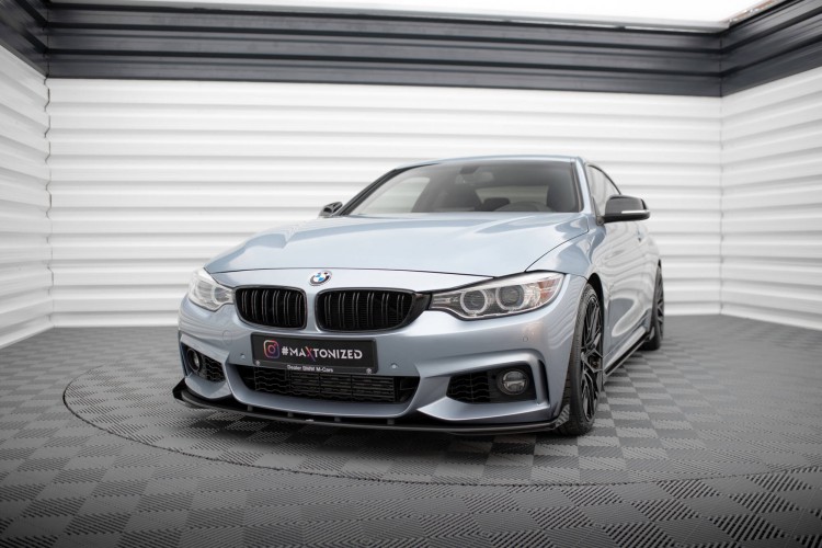 Street Pro Μπροστινός Splitter + Flaps BMW 4 Coupe / Gran Coupe / Cabrio M-Pack F32 / F36 / F33
