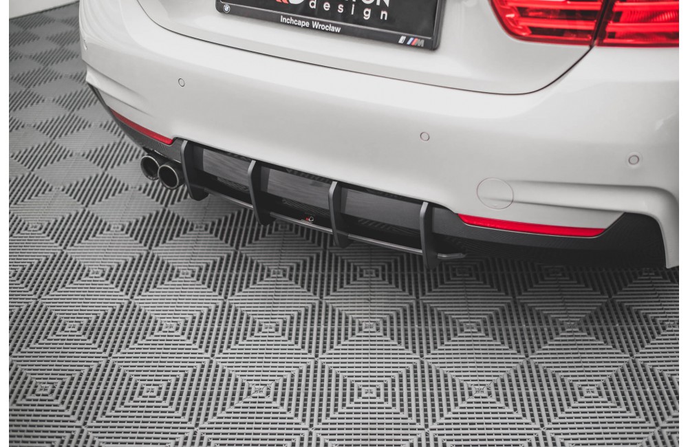 Street Pro Rear Diffuser V.1 BMW 4 M-Pack F32 - Black