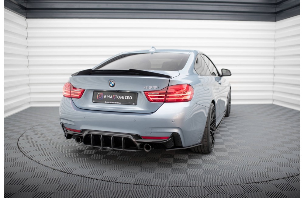 Street Pro Rear Side Splitters BMW 435i Coupe M-Pack F32 - Black