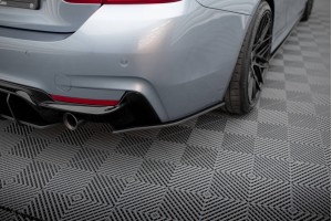 Street Pro Rear Side Splitters BMW 435i Coupe M-Pack F32 - Black
