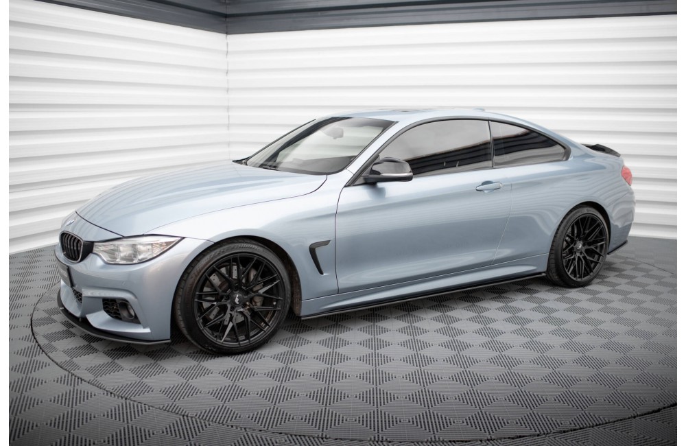 Street Pro Side Skirts Diffusers BMW 4 Coupe / Gran Coupe / Cabrio M-Pack F32 / F36 / F33 - Black Street Pro Side Skirts Diffusers BMW 4 Coupe / Gran Coupe / Cabrio M-Pack F32 / F36 / F33 - Black