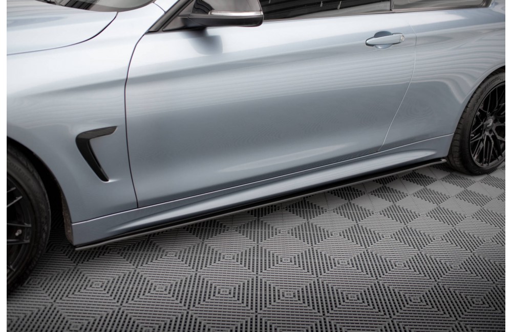 Street Pro Side Skirts Diffusers BMW 4 Coupe / Gran Coupe / Cabrio M-Pack F32 / F36 / F33 - Black Street Pro Side Skirts Diffusers BMW 4 Coupe / Gran Coupe / Cabrio M-Pack F32 / F36 / F33 - Black