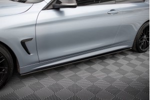Street Pro Side Skirts Diffusers BMW 4 Coupe / Gran Coupe / Cabrio M-Pack F32 / F36 / F33 - Black Street Pro Side Skirts Diffusers BMW 4 Coupe / Gran Coupe / Cabrio M-Pack F32 / F36 / F33 - Black