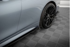 Street Pro Side Skirts Diffusers + Flaps BMW 4 Coupe / Gran Coupe / Cabrio M-Pack F32 / F36 / F33 - Black + Gloss Flaps Street Pro Side Skirts Diffusers + Flaps BMW 4 Coupe / Gran Coupe / Cabrio M-Pack F32 / F36 / F33 - Black + Gloss Flaps