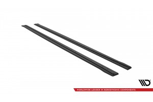 Street Pro Side Skirts Diffusers BMW 4 Coupe / Gran Coupe / Cabrio M-Pack F32 / F36 / F33  - Black-Red