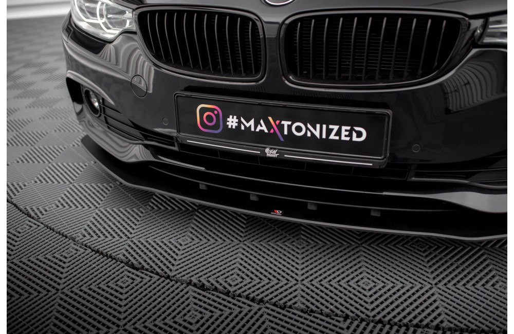 Street Pro Front Splitter BMW 4 Gran Coupe F36 - Black