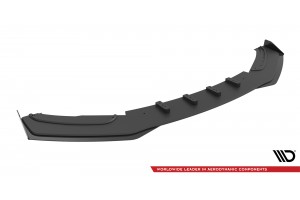 Street Pro Front Splitter + Flaps BMW 4 Gran Coupe F36 - Black + Gloss Flaps