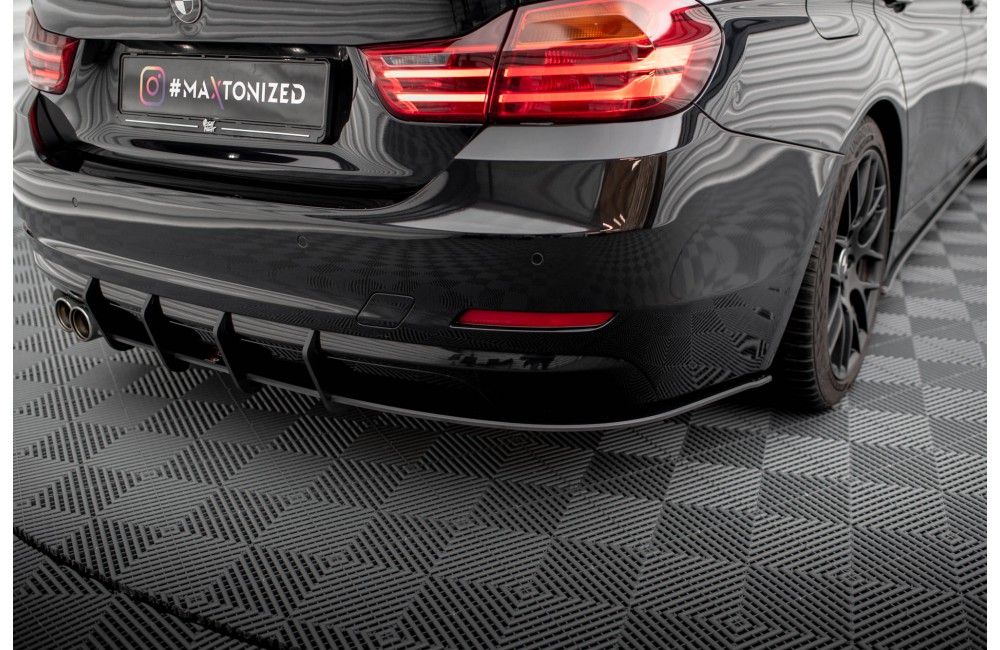 Street Pro Rear Diffuser BMW 4 Gran Coupe F36 - Black