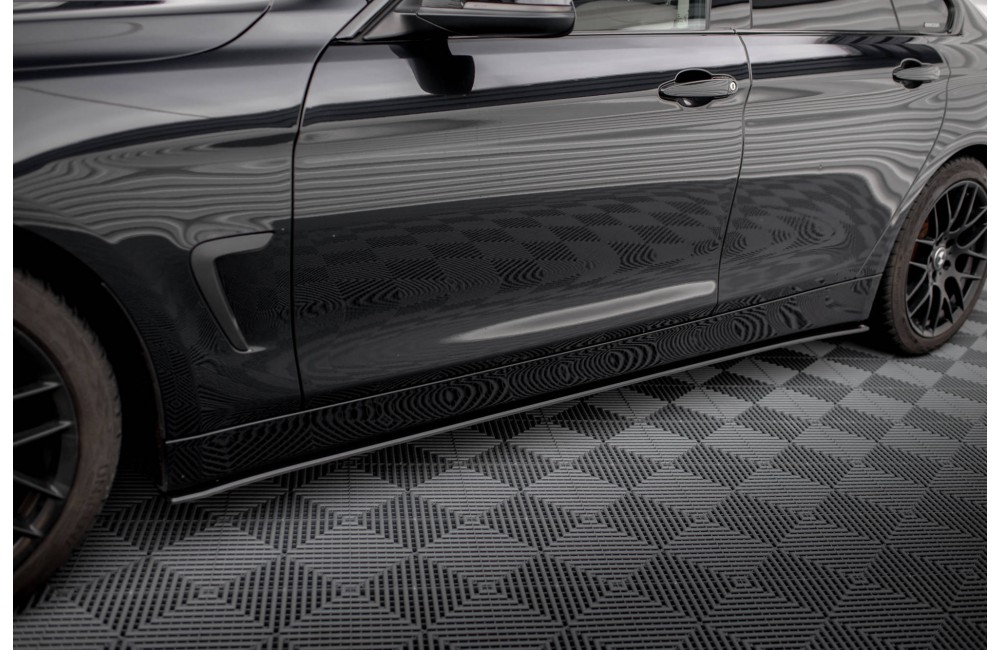 Street Pro Side Skirts Diffusers BMW 4 Gran Coupe F36 - Black