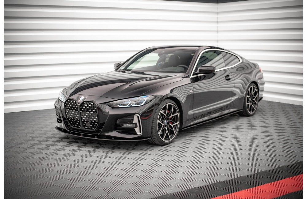 Street Pro Front Splitter BMW 4 M-Pack / M440i G22 / G23 / G22 Facelift / G23 Facelift - Black