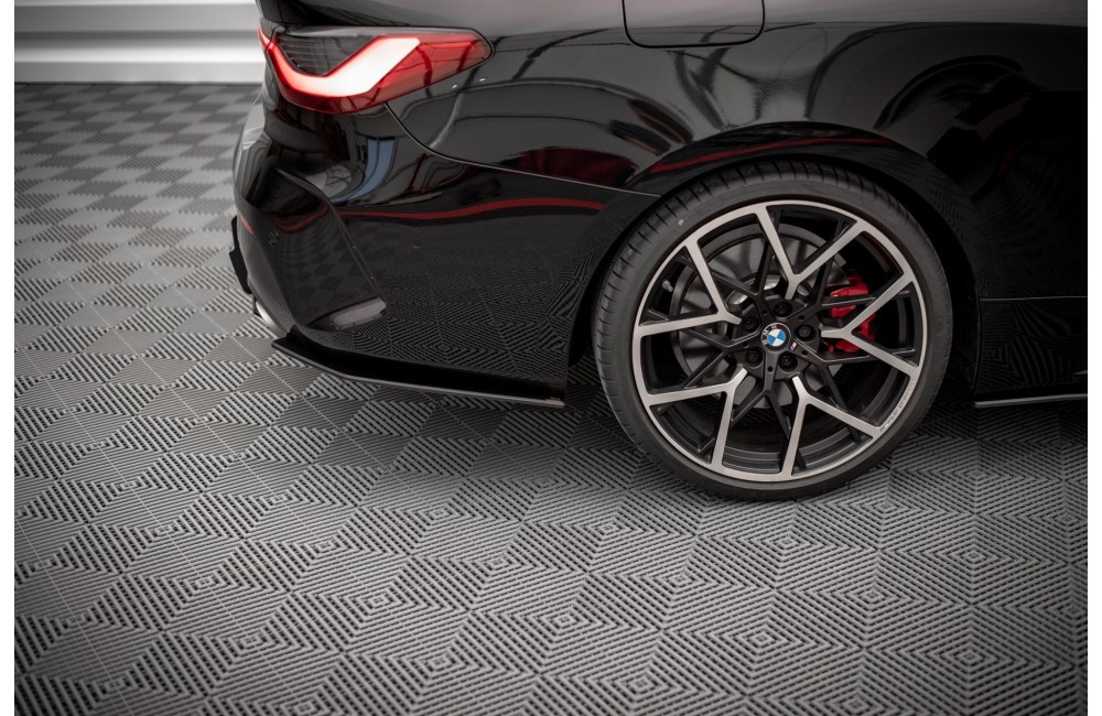 Street Pro Rear Side Splitters BMW 4 M-Pack G22 / G23 / G22 Facelift / G23 Facelift - Black