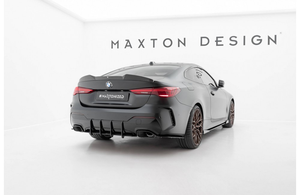 Street Pro Rear Side Splitters  BMW M440i  G22 / G23 / G22 Facelift / G23 Facelift - Black