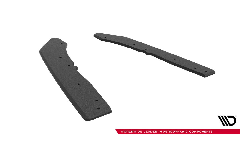 Street Pro Rear Side Splitters  BMW M440i  G22 / G23 / G22 Facelift / G23 Facelift - Black