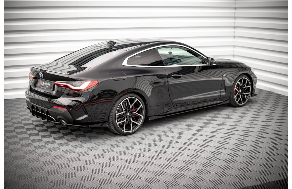 Street Pro Side Skirts Diffusers + Flaps BMW 4 M-Pack / M440i G22 / G23 / G22 Facelift / G23 Facelift - Black + Gloss Flaps Street Pro Side Skirts Diffusers + Flaps BMW 4 M-Pack / M440i G22 / G23 / G22 Facelift / G23 Facelift - Black + Gloss Flaps