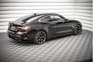Street Pro Side Skirts Diffusers + Flaps BMW 4 M-Pack / M440i G22 / G23 / G22 Facelift / G23 Facelift - Black + Gloss Flaps Street Pro Side Skirts Diffusers + Flaps BMW 4 M-Pack / M440i G22 / G23 / G22 Facelift / G23 Facelift - Black + Gloss Flaps