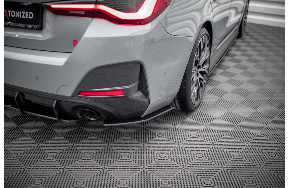 Street Pro Rear Side Splitters BMW 4 Gran Coupe M-Pack G26 - Black