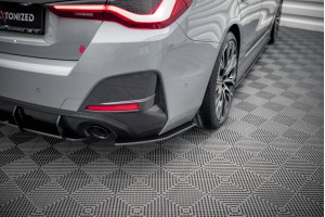 Street Pro Rear Side Splitters BMW 4 Gran Coupe M-Pack G26 - Black