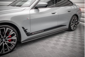 Street Pro Side Skirts Diffusers BMW 4 Gran Coupe M-Pack G26 - Black