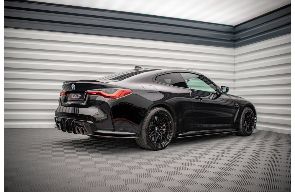 Street Pro Rear Side Splitters BMW M4 G82 - Black