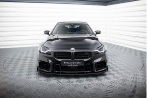 Street Pro Front Splitter V.1 + Flaps BMW M2 G87 - Black + Gloss Flaps