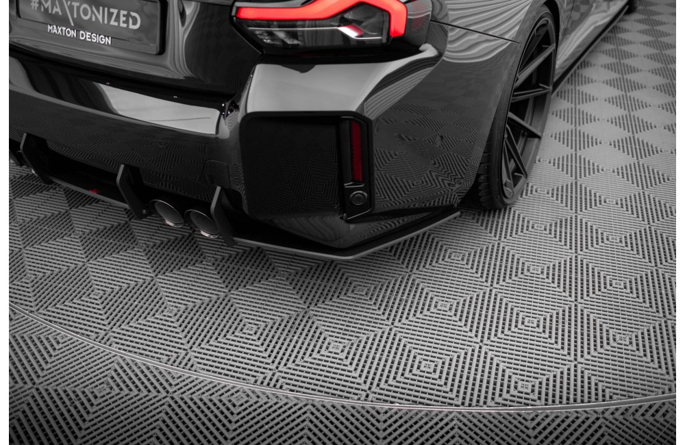 Street Pro Rear Side Splitters V.1 BMW M2 G87 - Black