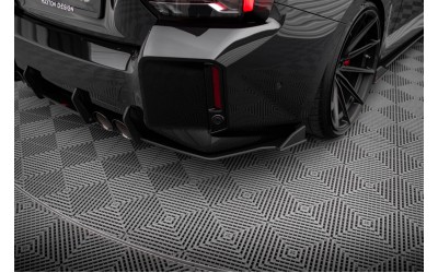 Street Pro Rear Side Splitters V.2 BMW M2 G87 - Black