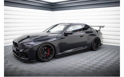 Street Pro Side Skirts Diffusers V.1 BMW M2 G87 - Black-Red