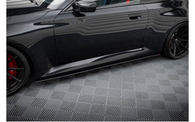 Street Pro Side Skirts Diffusers V.1 BMW M2 G87 - Black-Red
