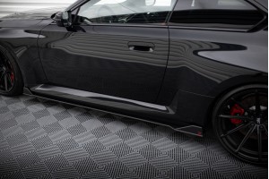 Street Pro Side Skirts Diffusers V.2 BMW M2 G87 - Black-Red