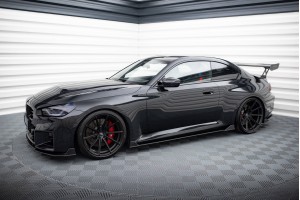 Street Pro Side Skirts Diffusers V.2 BMW M2 G87 - Black-Red