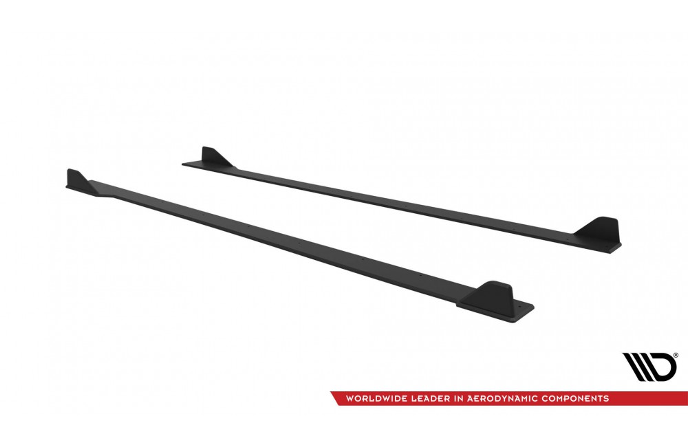 Street Pro Side Skirts Diffusers V.2 BMW M2 G87 - Black-Red