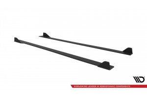 Street Pro Side Skirts Diffusers V.2 BMW M2 G87 - Black-Red