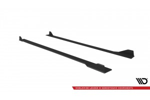 Street Pro Side Skirts Diffusers V.2 BMW M2 G87 - Black-Red