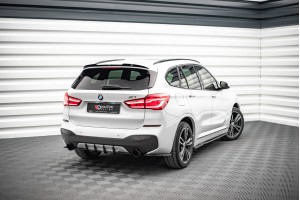 Street Pro Rear Diffuser BMW X1 M-Pack F48 - Black