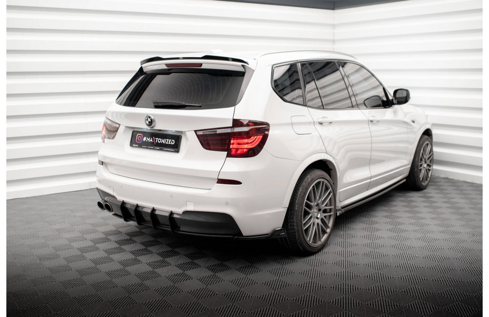 Street Pro Rear Diffuser BMW X3 M-Pack F25 - Black