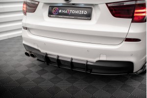 Street Pro Rear Diffuser BMW X3 M-Pack F25 - Black