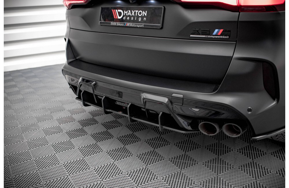 Street Pro Rear Diffuser BMW X5M F95 - Black