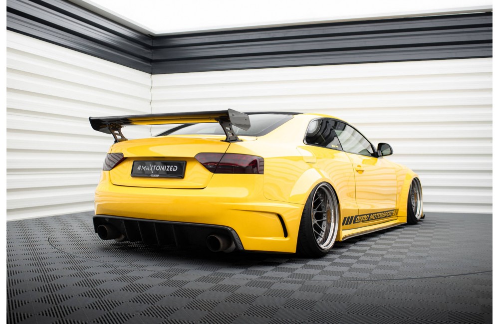 Carbon Spoiler With External Brackets Uprights Audi A5 Coupe 8T Carbon Spoiler With External Brackets Uprights Audi A5 Coupe 8T