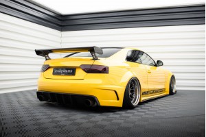 Carbon Spoiler With External Brackets Uprights Audi A5 Coupe 8T Carbon Spoiler With External Brackets Uprights Audi A5 Coupe 8T
