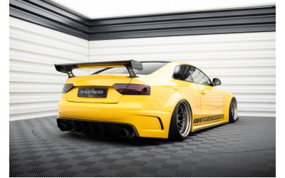 Carbon Spoiler With External Brackets Uprights Audi A5 Coupe 8T