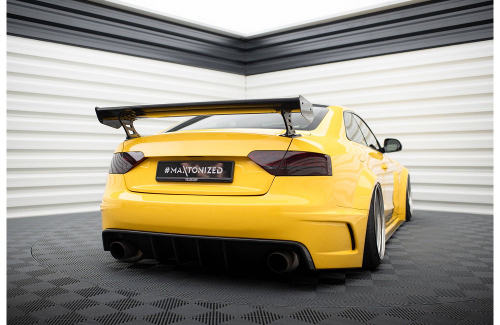 Carbon Spoiler With External Brackets Uprights Audi A5 Coupe 8T Carbon Spoiler With External Brackets Uprights Audi A5 Coupe 8T