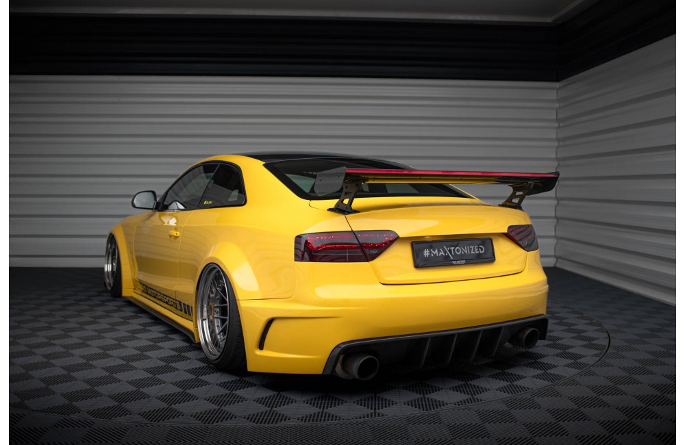 Carbon Spoiler With External Brackets Uprights + LED Audi A5 Coupe 8T Carbon Spoiler With External Brackets Uprights + LED Audi A5 Coupe 8T