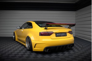 Carbon Spoiler With External Brackets Uprights + LED Audi A5 Coupe 8T Carbon Spoiler With External Brackets Uprights + LED Audi A5 Coupe 8T